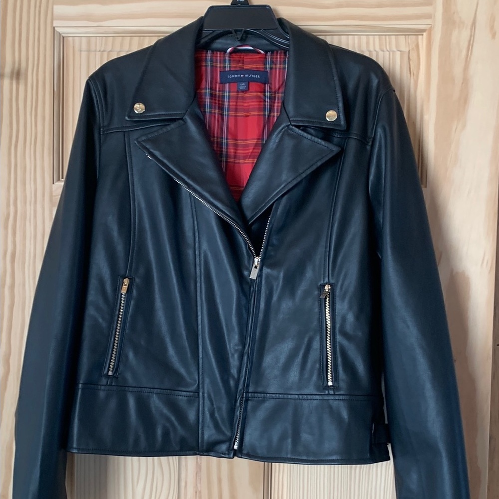 Tommy Hilfiger Black Leather Jacket